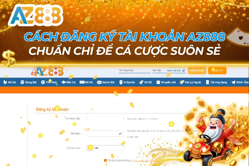 Cách Đăng Ký Tài Khoản AZ888